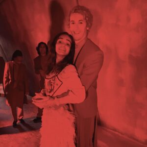 Rachel Zegler Instagram - had to give you the snowbaird prom pic. i know my audience. 

also today and tomorrow are your final days to vote for ‘the hunger games: the ballad of songbirds and snakes’ for the action movie of the year at the @peopleschoice awards :) @violadavis and i are also both up for female movie star of 2023 and action star of 2023! if you feel so inclined, feel free to vote for us. votepca.com or click the link in my bio. 🫶🏼

1.) my first day of work, feeling triumphant upon completing the one-shot known as ‘the bloodbath’
2.) snowbaird after being doused in water before entering the fated cabin scene
3.) my dresser and confidante valentina doing some final touches before shooting ‘pure as the driven snow’ — that vest was found by @mztsummerville and was 100 years old! 
4.) the snowbaird prom photo on one of tom’s and my first days working together
5.) how tom and i used to relax after doing extremely cold rain scenes. we gossiped for so long in this hot tub that the crew started breaking down the tents around us. truly one of my favorite memories from the whole experience. i 🫶🏼 you tom.

all of these photos are from valentina! thank you val! 🩷
