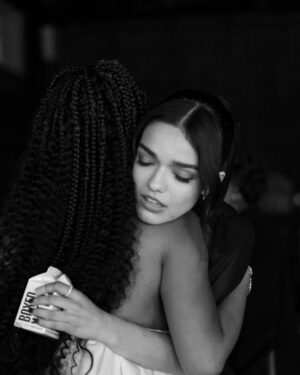 Rachel Zegler Instagram - i had the opportunity to sit down with my friend and fellow disney princess @hallebailey to discuss the intricacies of being in the public eye, ushering in the next generation of hollywood, and what it means to represent for our respective communities. thank you @variety for giving us a space to have these chats via #ActorsOnActors. and thank you, halle, for your vulnerability and grace. it’s an honor to know you and witness your rise. you can watch our conversation at the link in my bio. (ps: MOM! i’m on the cover of variety!!!!!!!) 🍎🫧💜🕊️🐍