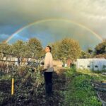 Radhika Apte Instagram – Better believe it 🙃 #undertherainbow #allotment #diggingdeep