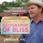 Rainn Wilson Instagram - Have you checked out Rainn Wilson and The #GeographyofBliss yet? All episodes are streaming now on @peacock. Hoping you find your bliss! #FYC