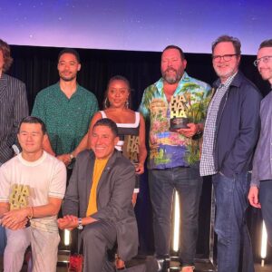 Rainn Wilson Instagram - Had an AMAZING time at the @justforlaughs Fest in Montréal! All kinds of magical things happened. Thank you for my award! I will put it on my shelf. (Not in my closet!)