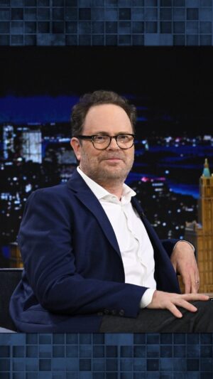 Rainn Wilson Instagram - @rainnwilson describes his viral run-in with a @theoffice fan that he sat right next to on a plane! #FallonTonight