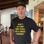 Rainn Wilson Instagram - I had a recent @elviscostello experience and it was divine. Note: It was me performing his early rocker “mystery dance“ in my very first acting class in high school that brought the house down and made me want to pursue acting. Thank you Elvis! Forever in your debt. His oeuvre (especially from ‘77-‘86) is the stuff of legend. Soul-shaking songwriting with a punk sneer & a laser wit. Oh, and a big heart too! He’s on tour, folks!