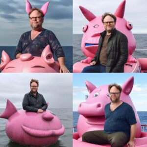 Rainn Wilson Instagram - Legendary author / artist @mishablaise created / prompted some delightful Rainn Wilson Ai art. 

Rainn as a futuristic baby. Rainn as a cat loving knitting enthusiast. Rainn on an inflatable pig in the middle of the ocean. Rainn as a pink fluff ball in front of a castle. Enjoy. Or run screaming. Your choice.

Created by @mishablaise using MIDJOURNEY.