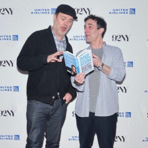Rainn Wilson Instagram - Had a MAGNIFICENT time with the laser-brilliant @BJNovak @92ndstreetY discussing @SoulBoom and life and our regrets from The Office years (hint: it had to do with JUST ENJOYING IT MORE IN THE MOMENT!!!!) I hope one day you get to have a scintillating conversation with this great, warped mind. Also, he smells nice. [Photos: Vladimir Kolesnikov/Michael Priest Photography]