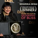 Rainn Wilson Instagram - Congratulations to one of the most brilliant and singular souls I’ve ever gotten to work with. Niharika Desai - whose vision truly made “The Geography of Bliss“ as special and uplifting as it was. #thegeographyofbliss