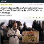 Rainn Wilson Instagram - “Science, like everything else these days has been grotesquely politicized. Climate catastrophe is the biggest test our crazy, fragile species has ever faced.” - @rainnwilson #ImWithScience Repost from @weareyellowdot / @variety