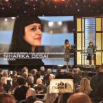 Rainn Wilson Instagram - Congratulations to one of the most brilliant and singular souls I’ve ever gotten to work with. Niharika Desai - whose vision truly made “The Geography of Bliss“ as special and uplifting as it was. #thegeographyofbliss