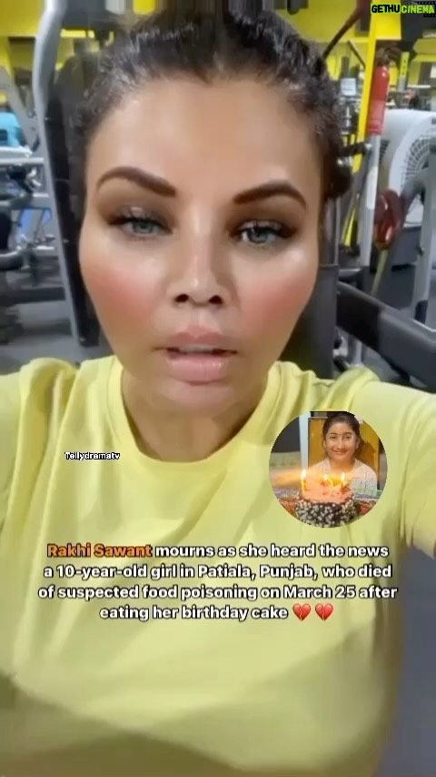 Rakhi Sawant Instagram - Rakhi Sawant expresses her thoughts on how a 10 year old girl died in Punjab after consuming a cake which was ordered online on her birthday 💔