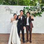 Rathavit Kijworalak Instagram – Earth tone
So happy to celebrate this day with you both! 👰🐶