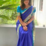 Raveena Daha Instagram - I’m your desi girl ! 🖤 Saree from @nivecollectionz 💙 #raveena #raveenadaha