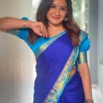 Raveena Daha Instagram - I’m your desi girl ! 🖤 Saree from @nivecollectionz 💙 #raveena #raveenadaha