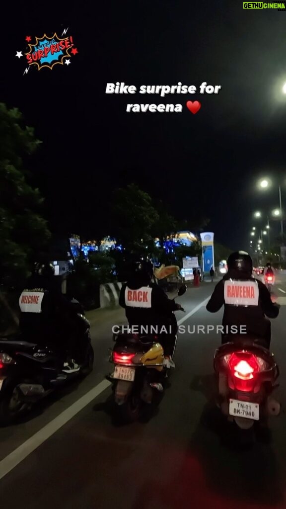 Raveena Daha Instagram - Bike surprise planned for @im_raveena_daha ♥ we had a great time planning this surprise 🥳 Her family & friend wanted to surprise her and we wanted to make it memorable❤ 📞 9361396079 to surprise your loved on🤍 #surpriseplannerchennai #chennaisurprise #raveena #biggboss #surpriseideas Chennai, India