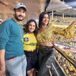 Raveena Daha Instagram - CSK 💛 All about yesterday 🧸 @vishnuvijay_offl💜 @yashikaaannand 💙#csk #ipl #rd #raveena