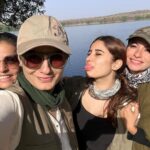 Raveena Tandon Instagram - A trip with the girls ♥️ … my babies , some tigers and a full moon . Can’t get better than this ….