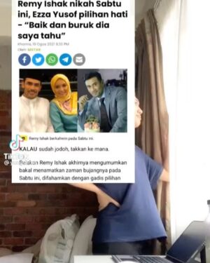 Remy Ishak Instagram - Sejak dua hari lepas banyak betul message dari kawan-kawan dan family yang forward video seperti ini 😄
Saya tahu mereka semua adalah peminat & penyokong yang bergurau untuk menceriakan hari saya, tapi kalau ada yang betul-betul patah hati, tolong maafkan saya, 
In shaa Allah saya akan tetap akan menghiburkan anda semua dalam projek yang akan datang. 
Terima kasih semua kerana masih setia bersama saya ❤️
