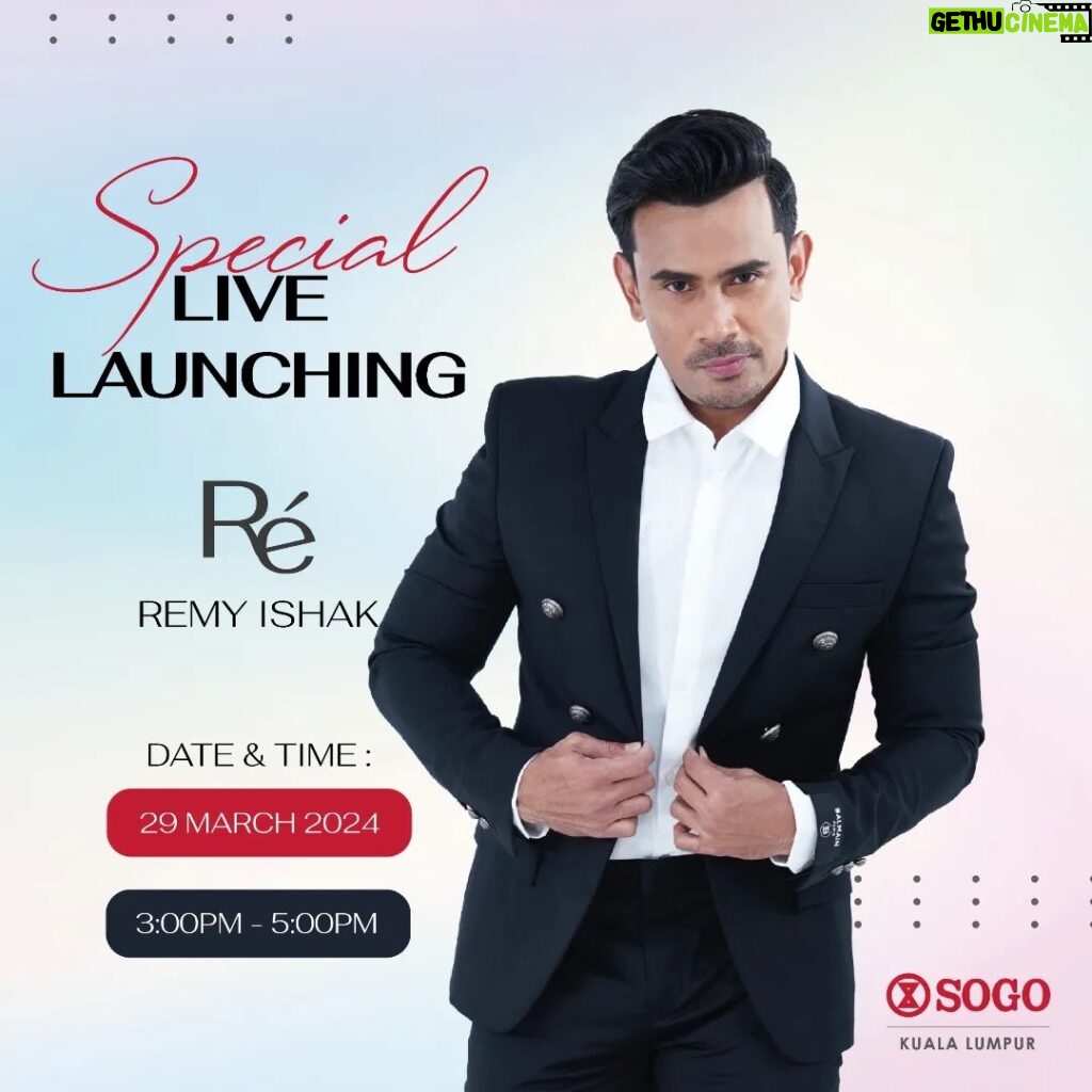 Remy Ishak Instagram - Guys jangan lupa esok join Live Launching Edp Romeo dari Remy Ishak😍😍.. #fyp #edp #livelaunching #sogo