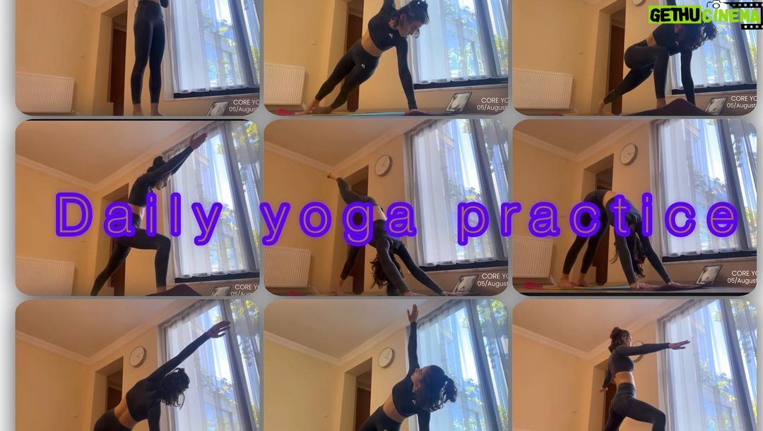 Reyhaneh Parsa Instagram - “Core yoga” Available on YouTube now Check bio‼️ #practiceyoga