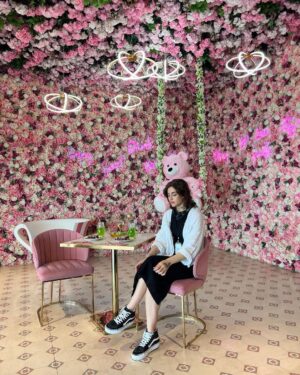 Reyhaneh Parsa Instagram - آشتی با صورتی 💞😌🍬