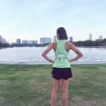 Rhatha Phongam Instagram - พาน้องคนใหม่มาใส่ jog สีฟ้าใส่ละเหมือนนางฟ้า #AdidasSupernova #Adidasrunning #Adidasthailand สวนเบญจกิตติ - Benjakitti Park