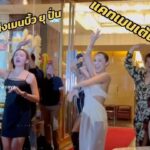 Rhatha Phongam Instagram - สงกรานต์วันแรก พี่แคทตีลังกา สาแกะกุ้งให้.... เหงื่อท่วมหลัง นี่ชวนทานข้าวจิงๆใช่ป่าว @houseofhealsbkk @renaissancebangkokhotel
