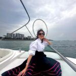 Riddhi Dogra Instagram - 🩵🩵🩵🩵🩵🩵 Shirt @dekhtamasha__ Skirt: @the_angrish Jewellery: @rooh_india_ Stylist: @stylebysaachivj Styling team: @sanzimehta777 @styledbynikinagda Dubai, United Arab Emirates