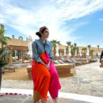 Riddhi Dogra Instagram – Been there Dune That ☀️🏝️🏜️
 #terrasolisbytomorrowland 🐪 

Outfit @monaandvishu
@viralmantra 
Jacket @zara 
Jewellery: @rooh_india_
Stylist: @stylebysaachivj
Team: @sanzimehta777 Terra Solis Dubai