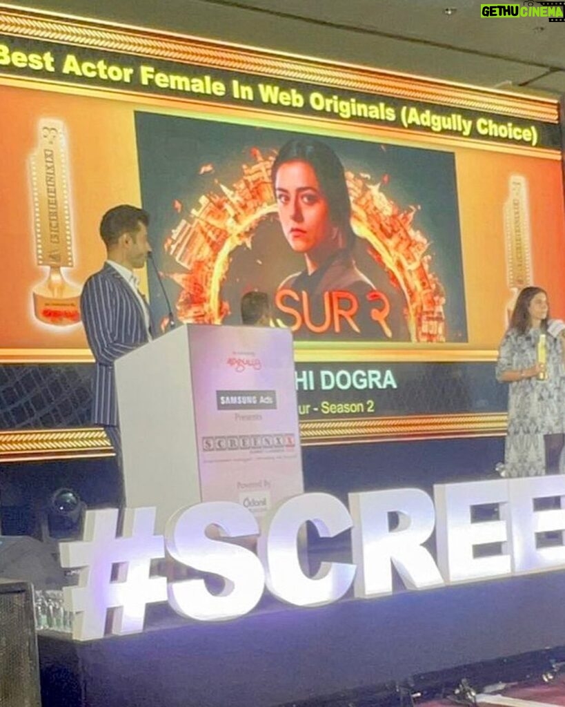 Riddhi Dogra Instagram - Best Actor Female in a Web series - Nusrat for Asur Gratitude to @adgully for the honor. I love Nusrat and also love how much love everyone gives this character. Let me call it the character that keeps giving!!! 🥰🥰🥰 Thank @creativegaurav for creating the show. And thank you @sen_oni for making me get to know and imbibe Nusrat ! Thank you @officialjiocinema for being fabulous!! And cheers to you talented bunch @hindujasunny @amolparashar @naveenkasturia