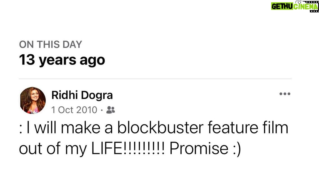 Riddhi Dogra Instagram - #longcaptionalert‼️ I’m so grateful for my younger self for having such solid belief in her self. Mad confidence and an unshakable spirit. She only believed in possibilities. What an optimistic ! 😅 ESP when she knew nothing. Absolutely nothing. Just a sense of adventure and the need to try everything god showed up for her. Well that hasn’t changed. It didn’t matter how and what anyone thought of her, on this entire planet. Never one to impress or seek validation from others. That hasn’t changed too. A team player, OBSESSED to add value & be useful & use her mind And Take space!! Excited to find Solutions through problems rather than wait for someone else to do stuff for her. What a power. What a gift. Youth is not a number or an age. I have come to experience. It’s relentless & unbreakable. Like a child focused on her play time. It’s just Simple. Yes, As you grow, you do have to deal with noises that unknowingly or knowingly keep you small and invisible. It’s energy consuming. But now you’ve the power to be the adult for the child inside you! True and Real Life is not restricted to materialistic gains, money, power, being better than this or that. It’s none of that. Winning is good and Money is important. Earn it & make it work for you. Don’t be a slave to it. Real Success is other things. It’s freedom. It’s sleeping peacefully Being truthful and authentic to your own SELF. Success is kindness, being helpful without the expectation of something In return, it is celebrating your highs with your loved ones & laughing at your lows. Doesn’t matter what naysayers say. At any age. It doesn’t even matter what luck says. You Make room for yourself. Grab the chair and create your own table. Give the good stuff to the world. Don’t give bullshit And don’t Take it also. Your dreams and your spirit and your gift and your journey is between you and your gut/your higher self. It’s between you and whoever is your god. Walk the line and walk in your power. Your journey outside is important when you do with a the consciousness of the journey inside. That’s all that matters. You can wake up and choose to be young. I promise.