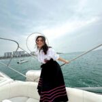 Riddhi Dogra Instagram - 🩵🩵🩵🩵🩵🩵 Shirt @dekhtamasha__ Skirt: @the_angrish Jewellery: @rooh_india_ Stylist: @stylebysaachivj Styling team: @sanzimehta777 @styledbynikinagda Dubai, United Arab Emirates