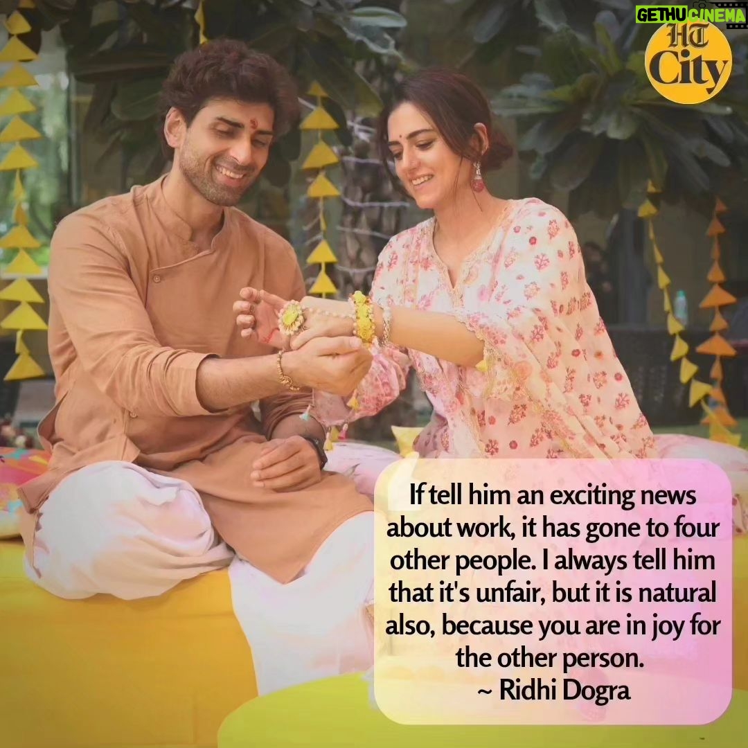 Riddhi Dogra Instagram - EXCLUSIVE: Actors Ridhi and Akshay Dogra get candid with HT City talking about their sibling bond, the worst fights they had, the best gift they got, deep secrets they shared and advice they give to each other. @iridhidogra @iakshaydogra Interview by @nayy_kayy_ 📸 - @raajesshkashyap Full story: Link in stories #RidhiDogra #akshaydogra #rakshabandhan2023 #rakshabandhan #rakhi #siblinggoals #siblings #rakhicelebration #rakshabandhanspecial #HTcityshowbiz #HTCity #Bollywood #bollywoodactors