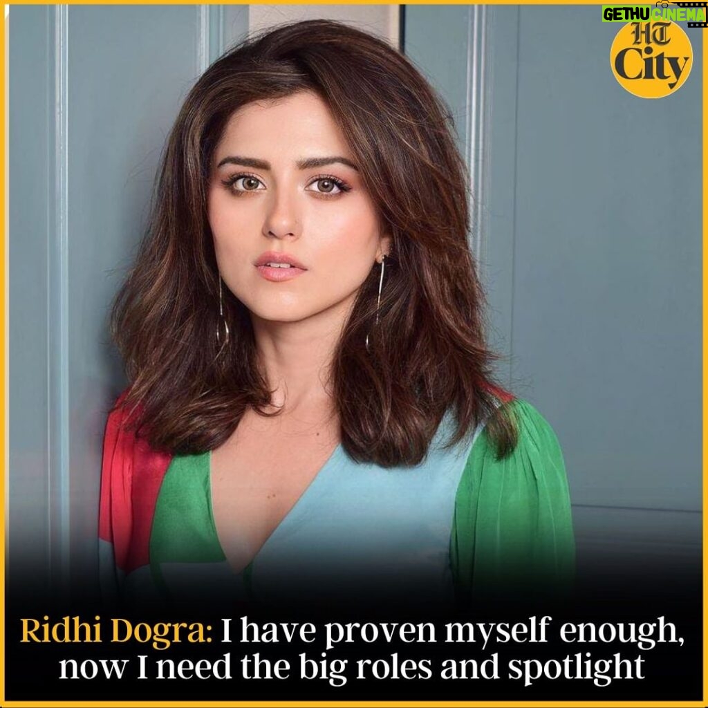 Riddhi Dogra Instagram - Actor Ridhi Dogra wants work for hardworking actors, instead of people who have familial connections in the industry. "I have so much love from the audience, but the industry needs to wake up. What is it that you need to do to prove yourself? I have proved myself time and again. What is probably not there is that I am nobody’s sister, nobody’s daughter, nephew or niece," she says. "I am going to keep pushing it, wherever I can. If you work in a factory, and the factory owner is more comfortable talking to his bhatija, over the guy who is putting in hours and hours, you can’t do anything. I have proven myself enough, now I need the big roles and spotlight," emphasises Dogra, last seen in Tiger 3. @iridhidogra Interview by @nayy_kayy_ To read the full interview, click the link in the Instagram story. #ridhidogra #ridhidografan #ridhidografan #htcity #bollywood #htshowbiz#bollywoodupdates #bollywoodnews #instagramalgorithm