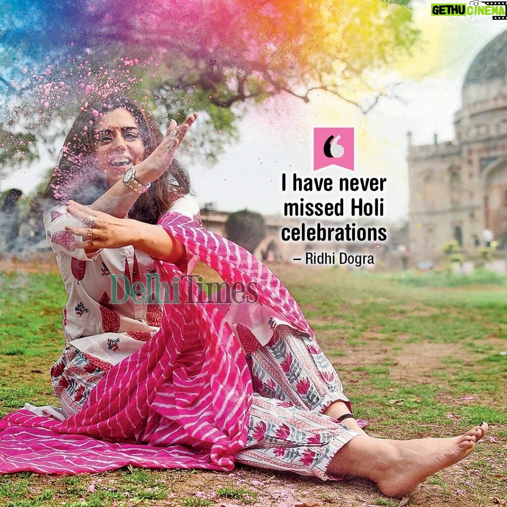 Riddhi Dogra Instagram - ‘I love all festivals, but there is something special about Holi. For me, the celebrations have remained the same, over the years’ @iridhidogra who grew up in Delhi, hasn’t celebrated Holi in the capital in a long time Tap the link in our story to read . . . #happyholi #holi #ridhi #ridhidogra #trendingnow #actress #tv #bollywood #trending #explorepage #fyp #delhiite #delhi #newdelhi #delhigirl