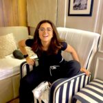 Riddhi Dogra Instagram – On set. Happiest. 

#postpackupshots 

@shreyakiritmakeupandhair how did you click these pictures after I took your spectacles 👓🙈😅