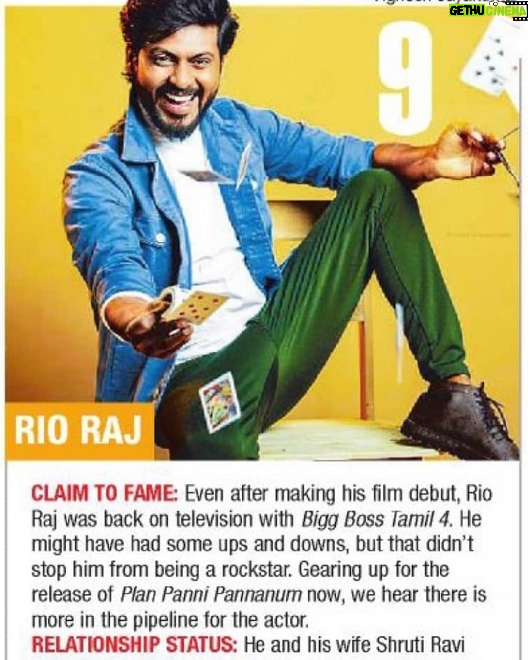 Rio Raj Instagram - Desirable Man ahhh Naanuuuuu π€ͺ 4th Time in a row, Thank you so much @chennaitimestoi for this ! Thanks to everyone who has been supporting me all these years Thank you so much for all the wishes and love β€οΈ Congratulations and wishes to everybody on this list @ashwinkumar_ak Bro π€ @officialbalakrish Thambi ππ» @rjvijayofficial Macha π€ @somshekar_ Kumarrrr π€π»@aariarujunanactor Brother ππ€@nandanloganathan @nithinkrish_iyer @sibbu_suryan @vishnuvijay_offl machaπ€ @kkathirravan macha π€@the__akshay_kamal__ Thambi π€π€@viraat_actor @puvimuthusamy @kumaran_thangarajan Brooo π€@prajinpadmanabhan macha π€ @rakshan_vj adeiii π€£π€ @sidhu_sid_official bro π€@rahul.ravi_ @navinactor_official Bro π€π€