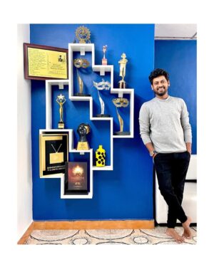 Rio Raj Instagram - I finally got this shelf and arranged all these to remind me of where I started and all that I have been through and to where I am. And more importantly, to keep running till I fill the whole wall with this! 
This pandemic apart from taking lives, is taking our joy and positivity. All we can hold on to now is hope and the little joys and happiness and keep running for a better tomorrow! 
Also, thank you! All of you❤️

#nevergiveup #keeprunning #onedayatatime #donotlosehope #loveyouall