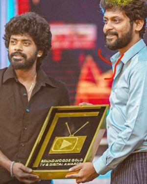 Rio Raj Instagram - Thank you so much  @behindwoodsofficial 🙏🏻
To get best entertainer award on my daughter’s bday is extra special for me .. although I’m not very sure if I’m very deserving for this award I truly hope I can live up to it after this..and I dedicate this award to every single person who comes to Chennai with nothing but just their dreams ..stay positive and keep working 🙏🏻🤗

Dress Kadai : @mathewgarmentsoffcl 🤗