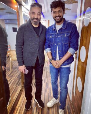 Rio Raj Instagram - Learned a lot from you sir 🙏🏻 it’s a Blessing for me 🙏🏻 @ikamalhaasan 
Thank you so much for all the encouragement, Care, Love, Advice
#ulaganayagan #rioraj #biggbossrio
PC: @anbu_thasan