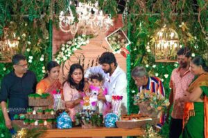Rio Raj Instagram - We Thank everyone who came and wished our Little Princess 👸 and Yaarellam Manasaara wish panningalo ellarukkum Romba Nandri 🙏🏻
#Rithi’sBirthday #happybirthdayrithi 🧿
 Event : @dream__entertainment_ 
PC : #iswaryaphotos 
you always there in all our special occasions. You guys are family 🤗