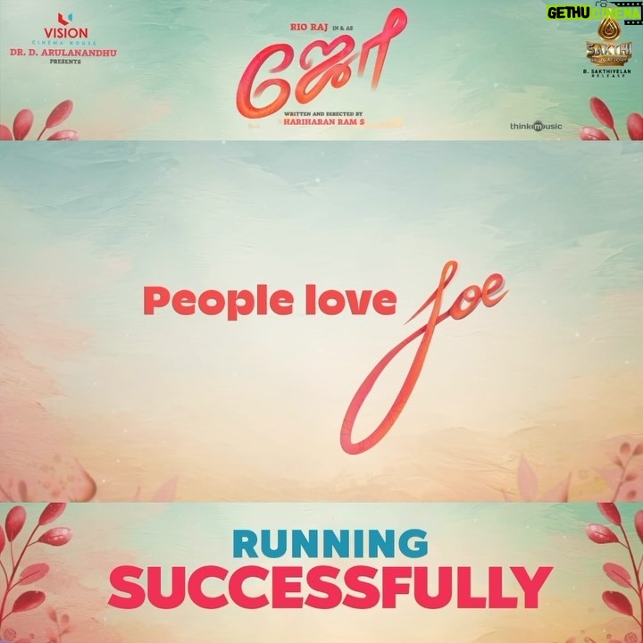 Rio Raj Instagram - Screens are increasing , shows are increasing and 🥹 Housefull in many Theatres 💙💖 #joeintheatres #joerunningsuccessfully #peoplelovejoe @hariharanram_24 🎬 A @siddhukumar @rahul_kg_vignesh🎥 @varun_kg_official🎞✂️ Co produced by @pannaibrothersoffl Produced by @vchproduction @arulanandhu.d @thisismathewo @bhavyatrikha @malavika_manojj @anbu_thasan @actoraegan @vkvigneshkanna @kevinfelson @praveenalalithabhai @elangokumanan @vjrakesh_offl @studiodigibi @Abusdc @chals_dance_director @thinkmusicofficial @donechannel1