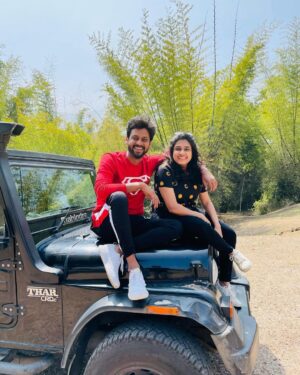 Rio Raj Instagram - 🧿

#7thanniversary 🤗

Thank u so much for coming in my life and made me who I am today 🤗 and I never want to stop making memories With you 😊 
All the very best 🤣 for lot more years of Love, laugh,fight,tears and smile 😁

Love you 😘 @sruthi.rav 👸 My queen 🤗
🧿 💓