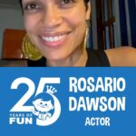 Rosario Dawson Instagram - We’re charging up the camera for some great picture-perfect moments on our Fun on the Run cross-country trip. We’ll take a short break, though, for a special happy anniversary message from actress and film producer, Rosario Dawson as Funko’s 25 for 25 continues. Cheers! #FunontheRun #25YearsofFun #Funko