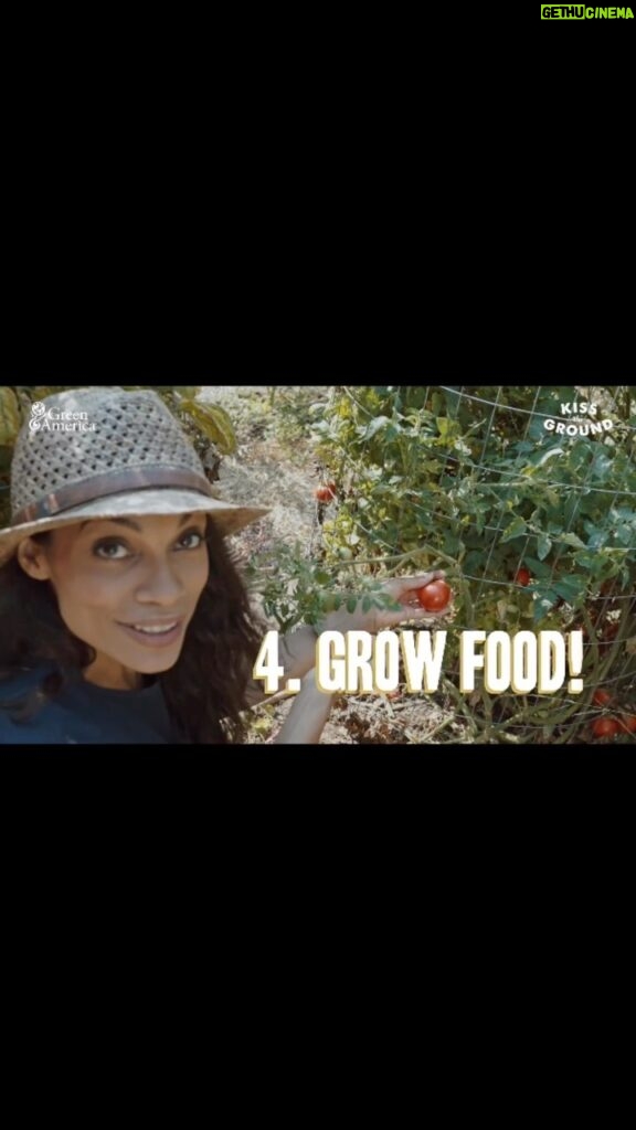 Rosario Dawson Instagram - Regenerative farming helps reverse climate change by building soil. It’s like magic! 🌱✨ @ronfinleyhq @climatevictorygardens @kisstheground