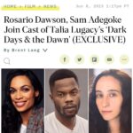 Rosario Dawson Instagram - Love this team! I can’t wait to get started. ✨ “Talia and I have been collaborators and friends for over two decades at this point. ‘Dark Days & the Dawn’ in many ways has been a long time coming,” Dawson said in a statement. “It’s a meditation on this fractured moment, that is anchored by performance and visual style. “ @variety