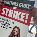 Rosario Dawson Instagram - GO TEAM! #sagaftrastrike #sagaftrastrong #wgastrike #wgastrong DAY 1