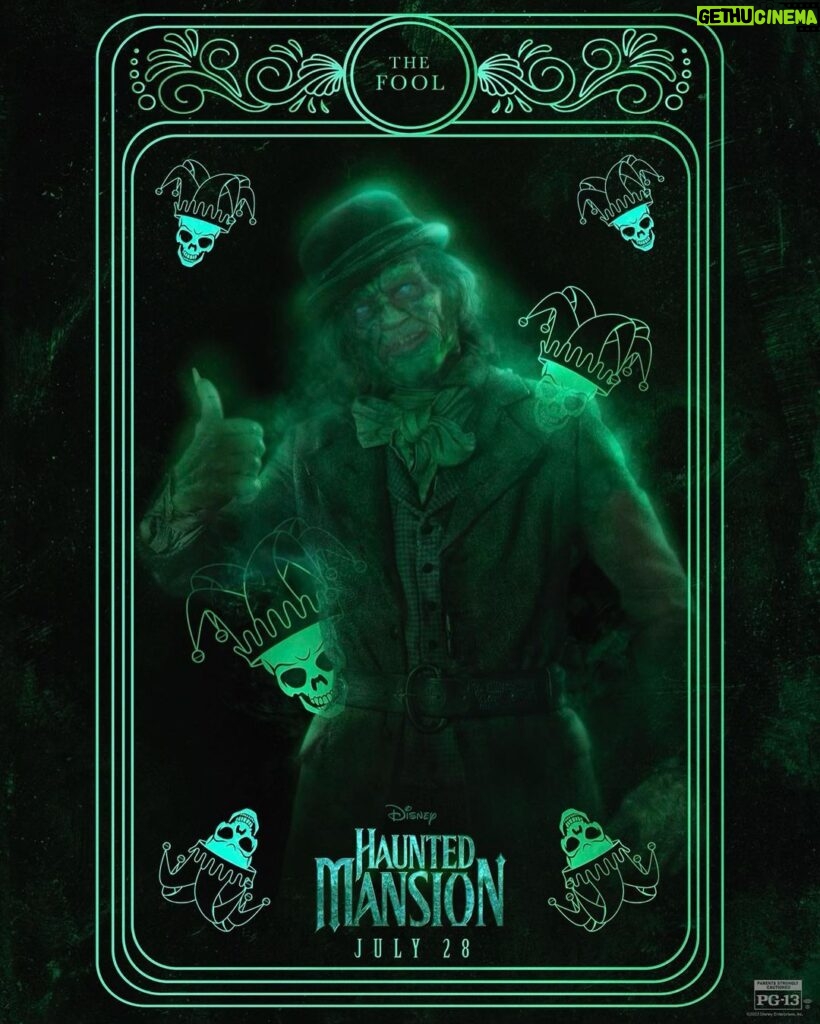 Rosario Dawson Instagram - It’s all in the cards. 🔮 Check out my character poster for #HauntedMansion, in theaters in one month! Tickets on sale now. Link in bio ✨