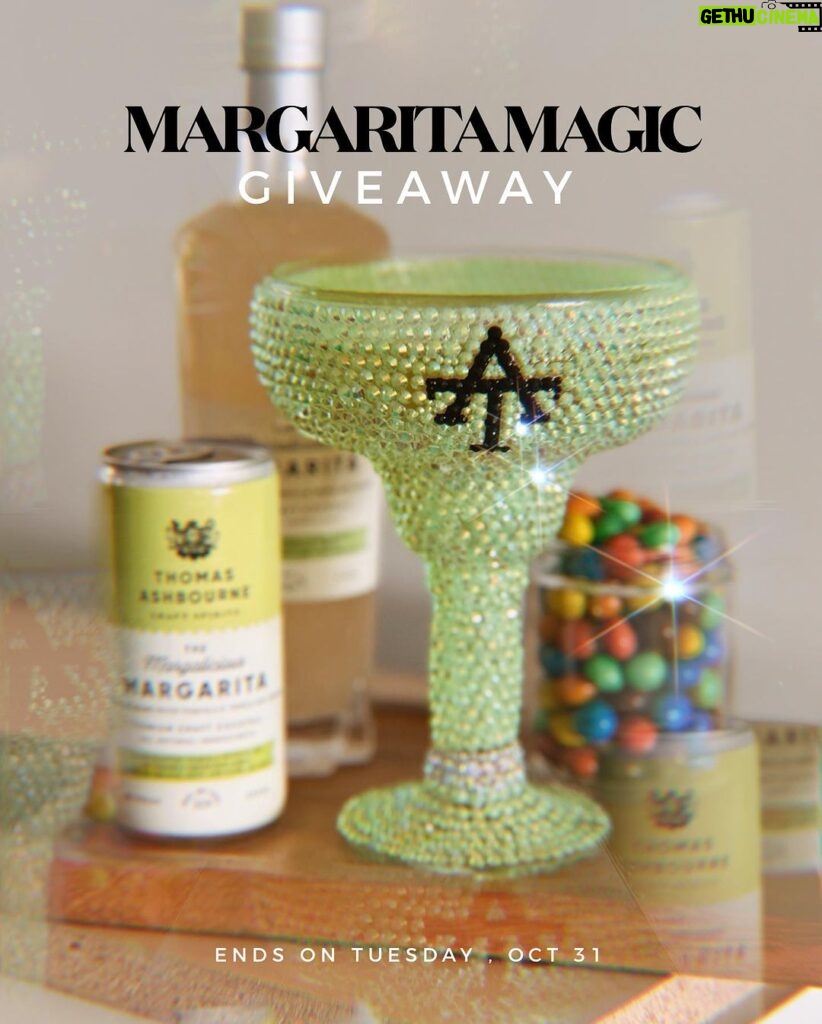Rosario Dawson Instagram - 🍸 🎃 Win an exclusive Bedazzled Margalicious Cocktail Glass and celebrate Halloween in style with Thomas Ashbourne! Like this post and follow @thomasashbourne to enter our bewitching #MargaritaMagicGiveaway. 👻 Cast a spell by tagging 3 friends in the comments who would love to join in the fun. 🕷🎉 And don't forget to share this post on your stories tagging @thomasashbourne to complete your entry! 📲🌙 🏆 We'll randomly select 1 winner, and here's the magical twist: If the friends you tagged also follow us, you'll earn an additional submission for each friend! 🚀✨ More friends, more chances to win. May your Halloween be filled with Margarita delights, festive gatherings, and a touch of Margalicious Magic. 🍸🔮 #HalloweenWithThomasAshbourne #GiveawayTime #CheersToMoreChances"MargaliciousMargarita