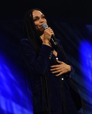 Rosario Dawson Instagram - Sparkling in London with @theofficialpandora’s lab-created diamonds.  

#diamondsbypandora #labcreated #pandorapartner
