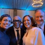 Rosario Dawson Instagram - Well look who came to visit me in Ghana! It was an honor to join Vice President Kamala Harris tonight AND be reunited with @officialspikelee. What a treat to reconnect with you both…on the motherland! Thank you @vp for drawing attention to Africa as the creative, innovative place it is. Thank you @nakufoaddo for the beautiful, generous welcome. It is incredibly powerful to witness this partnership guided by what the US can do WITH Africa…! AKWAABA