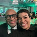 Rosario Dawson Instagram - Well look who came to visit me in Ghana! It was an honor to join Vice President Kamala Harris tonight AND be reunited with @officialspikelee. What a treat to reconnect with you both…on the motherland! Thank you @vp for drawing attention to Africa as the creative, innovative place it is. Thank you @nakufoaddo for the beautiful, generous welcome. It is incredibly powerful to witness this partnership guided by what the US can do WITH Africa…! AKWAABA
